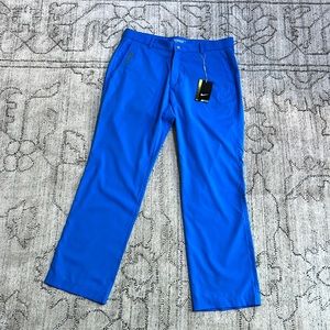 NWT Nike Golf Tour Performance Slim Fit Stay Cool 35 x 30 Pants - Bright Blue